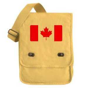    Messenger Field Bag Yellow Canadian Canada Flag HD 