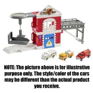  Matchbox Fire Station Playset (3 Trucks Included): Toys 