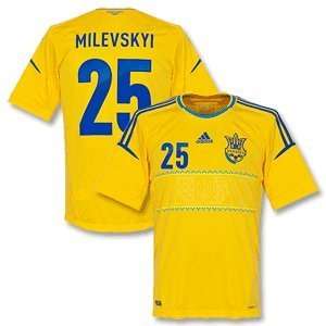  12 13 Ukraine Home Jersey + Milevskyi 25 Sports 