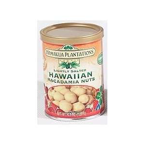 Hawaiian Macadamia Nuts Lightly Salted 4.5 oz. Can:  