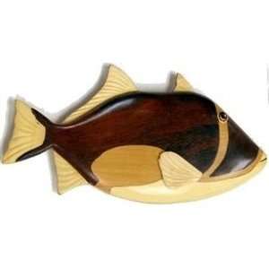    Hawaiian Wood Magnet Banded Lei Triggerfish 