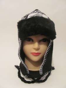   Boy Girl Snowflake Bomber Tropper Trapper Hat Winter Ski Coat  