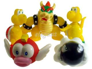 Nintendo Super Mario Brothers Bowser Bullet Koopa 5 Figures Set
