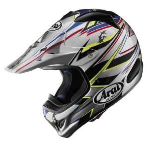  Arai VX Pro 3 Barbed Wire Full Face Helmet Large  Silver 