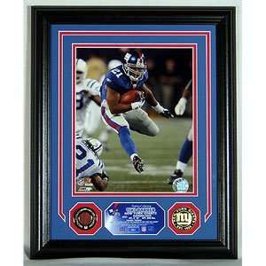  Tiki Barber Game Used Football Photomint Sports 