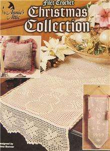 Filet Crochet Christmas Doily Collection Annies Attic  
