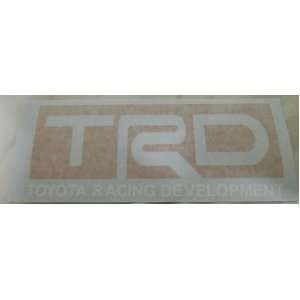  TRD Toyota Racing Decal Sticker (new) white/red