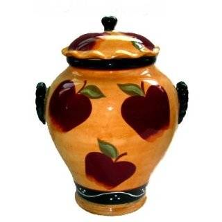 Country Apple Cookie Jar Canister