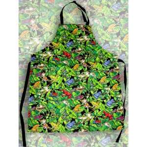  Tree Frogs Lined Aprons: Home & Kitchen