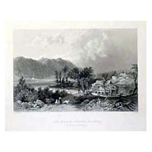  Bartlett 1839 Engraving of a Saw Mill at Centre Harbour 