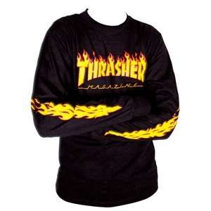  Thrasher L/S Flame Sleeve,M