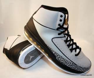 Nike Air Jordan 2.0 Wolf Grey/Black White Metallic Gold Mens NIB 