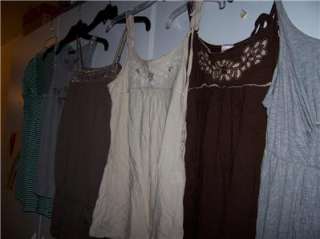   OF 8 JR.S SHIRTS TOPS SZ S/M TANK~ CLUB ~SUMMER SEQUINS/BEADES  