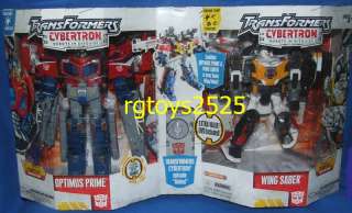 Transformers Cybertron Optimus Prime & Wing Saber New  
