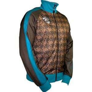  Planet Eclipse Konnect Mens Tracky Jacket   Brown / Blue 