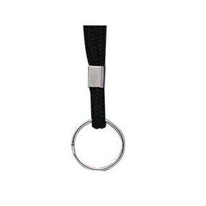  Baumgartens  Standard Lanyard, With Ring, 36 Long, Black 