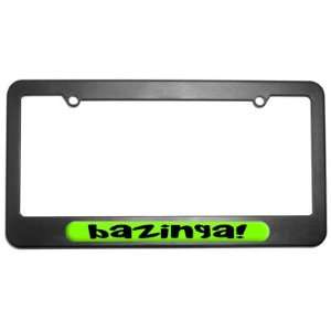  Bazinga   Big Bang Theory Funny License Plate Tag Frame 