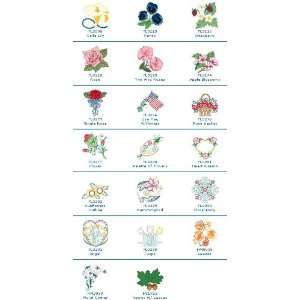  Floral Embroidery Design CD Arts, Crafts & Sewing