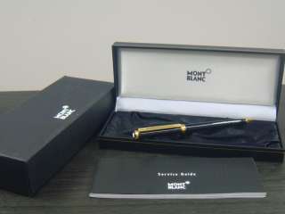 MONTBLANC NOBLESSE Oblige Black+Gold Trim Ball Point Pen+Free Shipping 