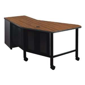  Balt Contoured Teachers Desk   Oak