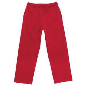  Badger Heavy Weight Open Bottom Fleece Pants RED AM 