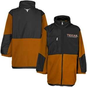  Texas Longhorns Youth Black Burnt Orange Polar Fleece Full 