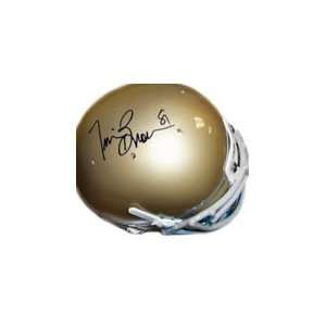 Tim Brown Notre Dame Fighting Irish Autographed Mini Helmet  