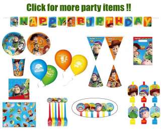 Toy Story 3 Buzz Woody Disney Birthday All in One Listing Party Supply 
