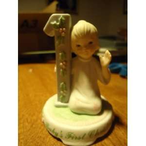 Lefton China Babys First Christmas Figurine The Christopher 
