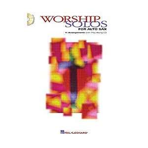  Hal Leonard Worship Solos for Alto Sax   Book & CD 