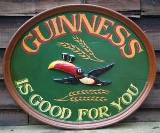   IS GOOD FOR YOU Traditional Wooden Irish Pub Sign   Toucan  