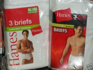 Hanes mens XL cotton briefs 6 pair Brand New underwear  