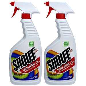 Shout Laundry Stain Remover Trigger Spray, 22 oz 2 pack  