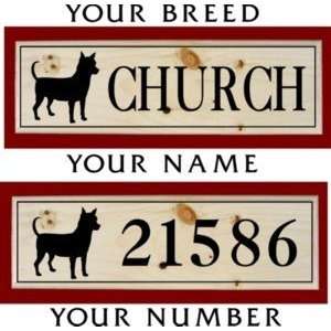   Sign Pine Personalized Dog Breed Sign:  Kitchen & Dining