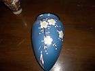 Beautiful Blue Vintage Luster Wear wall pocket, marked hand painted in 
