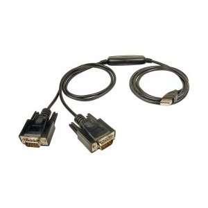  USB Cable To Dual DB9 Serial Adapter Electronics