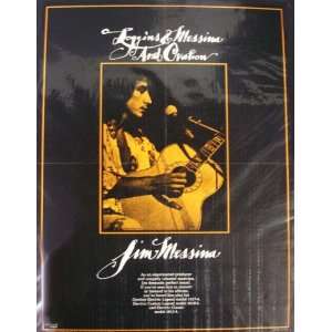  Loggins & Messina Ovation Guitar Original Promo Poster 