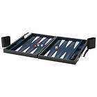 Maxam Backgammon Game in Faux Leather Carrying Case
