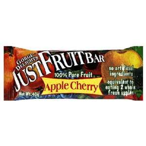 Gorge Delights JustFruit Bars, Apple Cherry, 16 Count 1.4 Ounce Bars 