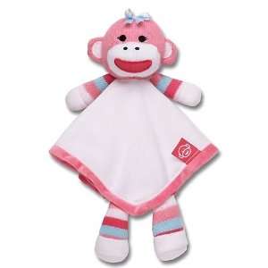    Baby Starters Pink Sock Monkey Snuggle Buddy PINK/MULTI: Baby