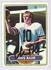 Autographed 1980 Topps Chris Bahr Card Bengals