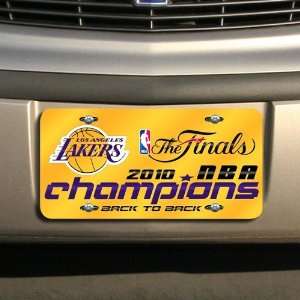   Back to Back Champs Mirrored License Plate (): Sports & Outdoors