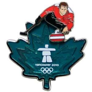  Olympics 2010 Winter Olympics Aqua Leaf Curler Collectible 