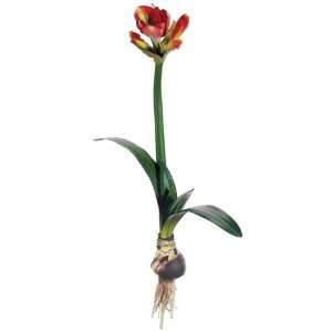  30 Handwrapped Silk Amaryllis w/Bulb Flower Spray  Rose 