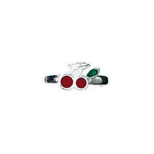  Sterling Silver Cherry Toe Rings: Jewelry