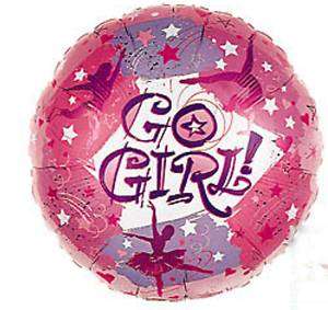 GO GIRL! BALLET Ballerina Party BALLOON Foil/Mylar  