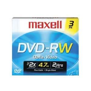   DVD RW 2X SPEED3 PACK 3 PACK (Memory & Blank Media / Optical CD & DVD