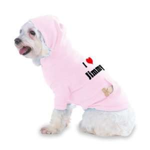  I Love/Heart Jimmy Hooded (Hoody) T Shirt with pocket for 