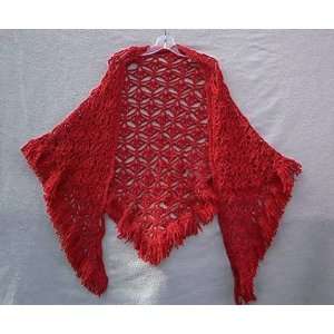  Hand Crocheted Wool Shawl 