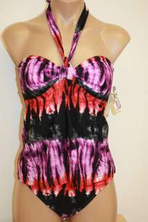 NWT Island Escape Swimsuit Bandeau Tankini 2pc Set Cor Bandini  